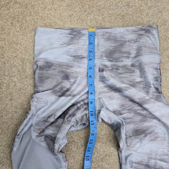 Under Armour Heatgear Compression Ankle Leggings Womens Large Gray Marble Vented - Picture 9 of 10